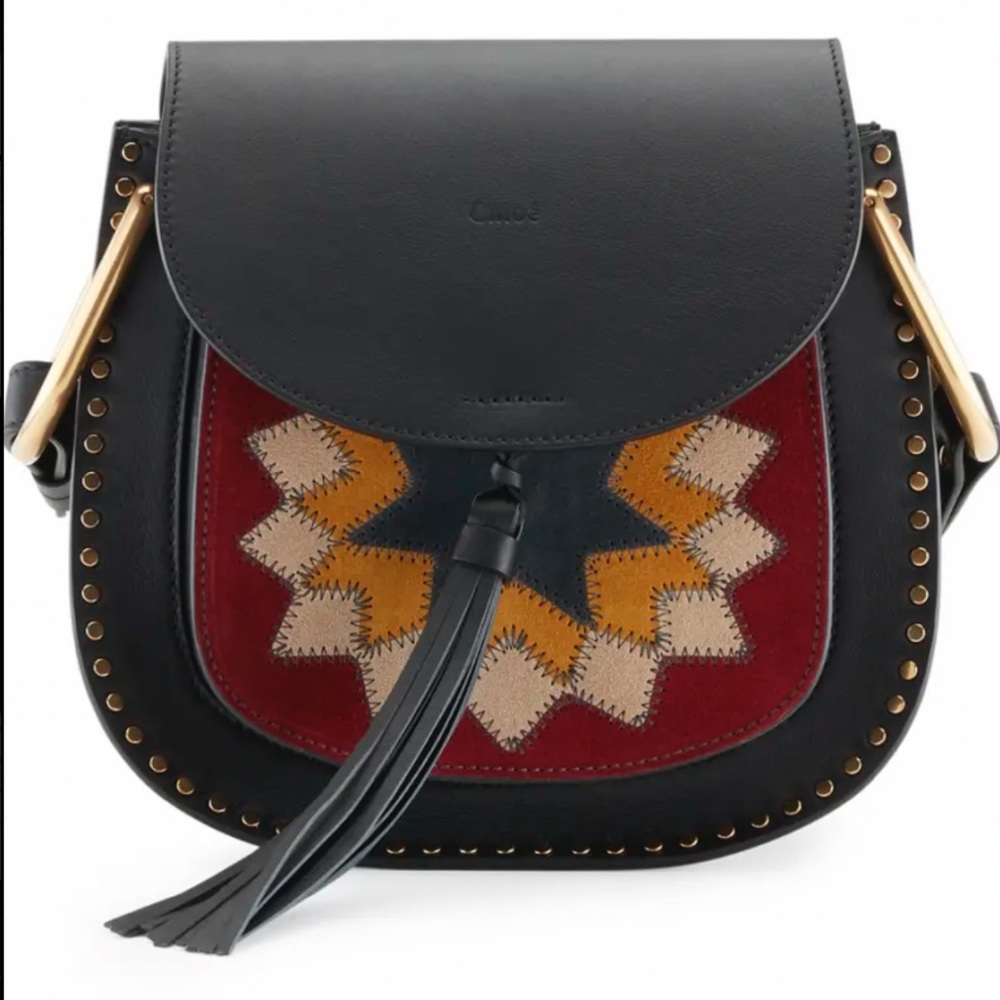 Chloe Hudson Small Rosace Patchwork Saddle Bag, B… - image 1